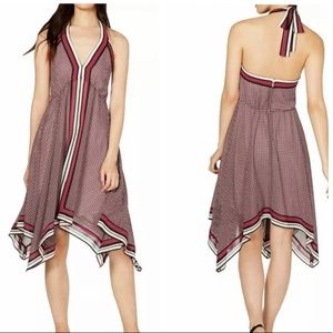 Michael Michael Kors Border-Print Halter Dress
